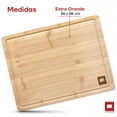 thumbnail image 2 of Tabla PARA Picar DE Madera DE Bambú Extra Grande Ultrachef 36x28cm, 2 of 8