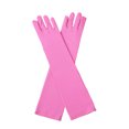 thumbnail image 3 of Womens Opera Length Gloves Long Stretch Costume Gloves Full Finger Elbow Length Gloves for Party Dance Stage Events Performance Dress Up Pink, 3 of 3