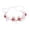 Red, variant on Elegant Floral Pearl Headband Girls Performance Party Hair Accessory Headwear for Women White