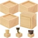 thumbnail image 1 of FASONLA Elevadores de cama (juego de 4) elevadores de muebles de 2.0 in de altura, elevadores de madera maciza de roble para muebles de cama, mesa, sofá, silla, elevadores con orificio empotrado antid, 1 of 1