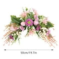 thumbnail image 6 of LYCAQL Artificial Floral Swag Flowers for Wedding Arch 19.7 Inch Spring Summer Greenery Eucalyptus Swags for Decorating Wedding Ceremony Welcome Sign Flowers Chrysanthemum Daisy Hydrangea(Hot Pink), 6 of 9