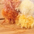 thumbnail image 3 of JubileeYarn Feather Whimsy Eyelash Yarn - 50g/Skein Fine Polyester Faux Fur - Shades of Orange - 4 Skeins, 3 of 6