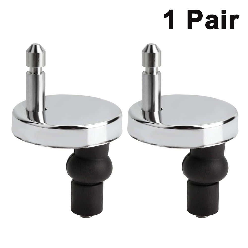 1 Pair Toilet Seat Hinge, Toilet Seat Hinge Fixings, Toilet Seat Fixing Part Top Fixing Universal Fixing Bolt Expansion Screw Cover Buckle