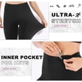 thumbnail image 4 of IUGA Leggings de Talle Alto para Mujer Leggings de Entrenamiento para Correr con Bolsillo Interior Pantalones de Yoga para Mujer Negro, 4 of 5