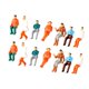 thumbnail image 4 of 14 figuras pintadas a mano, miniaturas de personas, figuras de personas, juguetes para fotografía, decoración de escenarios, regalo. Escala 1:75, 4 of 9