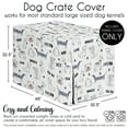 thumbnail image 6 of Sweet Jojo Designs Cartoon Puppy Dog Crate Kennel Cover 48in., 6 of 6