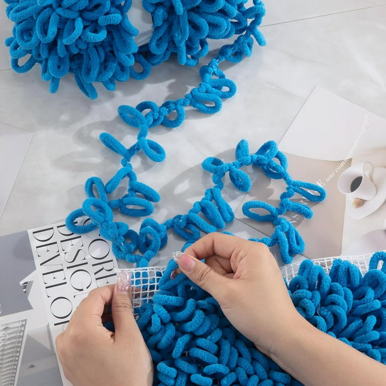 6/12/18/30 Skein Bulky Loop Yarn for Finger Knitting Soft,Off The