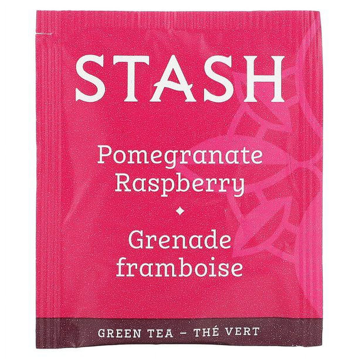 (6 pack) Stash Tea, Green Tea & Matcha, Pomegranate Raspberry, 18 Tea Bags, 1.2 oz