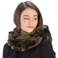thumbnail image 2 of Women's Winter Thick Soft Faux Fur Infinity Hood Scarf Head Scarf Wrap, 2 of 2