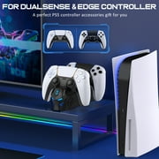 Beboncool PS5 Controller Charger with Cool Mecha Design, Dual Charging Station with LED Indicator for PS5 DualSense Controllers
