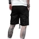 thumbnail image 5 of Mens Cargo Shorts Verano Casual Color Sólido Moda Bolsillos Cordón Cintura Elástica, Cómodo para Al Aire Libre Y la Playa, 5 of 9