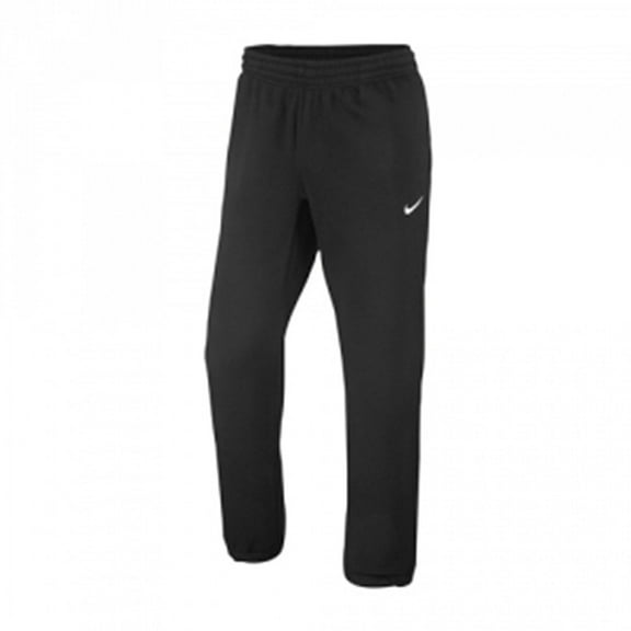 Nike Club Swoosh Active Fleece Sweatpants, Cuffed Bottom, Black, Medium