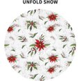 thumbnail image 2 of Merry Christmas Tablecloth Xmas Round Tablecloth 60 Inch Holiday Washable Table Cloth Cover for Farmhouse Outdoor Picnic Home Kitchen Party Decor, 2 of 6