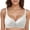 White, variant on Jelly Glue Soft Support Three Letter Underwear Women's Fashion High Looking Fixed Cup No Steel Ring U Shaped Back Bra White M