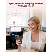 Momcozy M9 Breast Pump Hands Free Mobile Flow, App Discreet Wearable Breast Pump M9, Control Personalized 2 Pack, Cozy Red