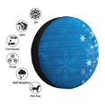 thumbnail image 4 of Naloa Blue Christmas PVC Leather Spare Tire Wheel Cover Spare Tire Cover, for Car Truck SUV Camper Trailer Universal Fit(14-17in)-16 inch, 4 of 6