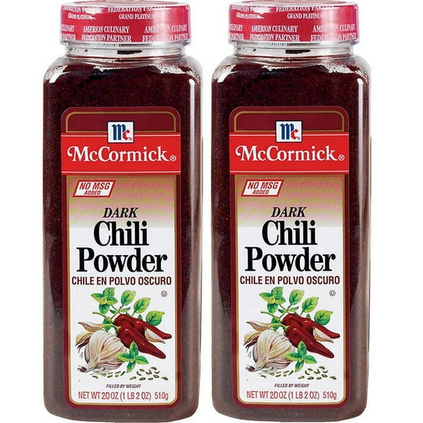 2 PACK McCormick Dark Chili Powder, 20 oz