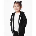 thumbnail image 2 of BELLA + CANVAS - Toddler Sponge Fleece Full-Zip Hoodie - 3739T - Black - Size: 2T, 2 of 3