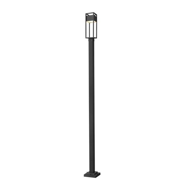 Z Lite 585PHMS-536P-BK-LED 114 in. Barwick LED Black Outdoor Post Mounted Fixture