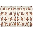thumbnail image 2 of Patterned Bells Kitchen Curtains Tier Set 27x36 Inch 2 Panels Semi Sheer Light Filtering Privacy UV Protection, 2 of 8