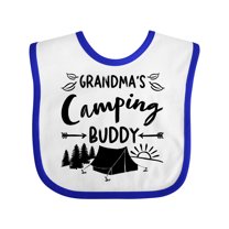 Inktastic Grandmas Camping Buddy Boys or Girls Baby Bib