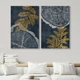 thumbnail image 2 of IDEA4WALL Canvas Print Wall Art Set Vintage Fern And Wood Grain Elegance in Monochrome Digital Art Neutral Abstract Wall Decor Minimal Nordic Zen Artwork for Home Decor - 16"x24"x2 Panels, 2 of 5