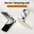 thumbnail image 4 of for Samsung Galaxy Z Flip 7 FE Skin-Feel Rugged Case with HD Tempered Glass Screen Protector & Hinge Protection, Hybrid PC + TPU Shockproof Anti-Scratches Cover for Galaxy Z Flip 6, Lightgray, 4 of 6
