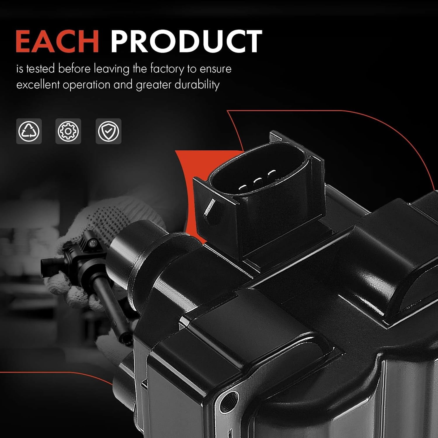 A-Premium Ignition Coil Pack Compatible with Ford F-150 F-250 1997-1999 Mustang Explorer Town Car Cougar Grand Marquis 1994-1997 4.6L 5.0L 2-PC Set