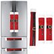 thumbnail image 5 of Para Manijas Refrigerador Navidad Convenientes Decoraciones Interiores, 5 of 9