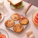 thumbnail image 4 of Sartén antiadherente para desayuno con forma de piedra Maifan, tres en uno, para huevos fritos con cuatro agujeros, 4 of 5