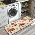 thumbnail image 3 of Red Mushroom Flower Light Pattern Kitchen Rug Mat,Kitchen Runner Rugs Non Skid Washable,Decorative Kitchen Floor Mats for Kitchen,Sink,Laundry,17"x47.2", 3 of 7