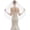 Ivory & Style 3, variant on House 1 Tier Fingertip Length Short Wedding Bridal Veil With Comb X09
