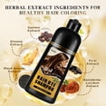 thumbnail image 3 of Brown Hair Dye Shampoo for Gray Coverage, Instant Hair Color Shampoo for Women Men,Easy to Use, 16.90 Fl Oz Halloween Gifts, 3 of 8