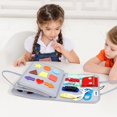 thumbnail image 3 of Educational Busy Board For Toddler Early Learning Develops Fine Motor Skills Play & Sensory Exploration Circular Knitting Needles Interchangeable Circular Knitting Needles Size 8 Circular Knitting, 3 of 3