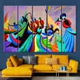 thumbnail image 5 of Abstract Printed, African Canvas Art, Colorful Canvas Art, Black Woman Poster, Modern Art Canvas, Woman Dancers Art, African Woman Artwork, Canvas Wall Decor - 3P-Black Framed, 5 of 9