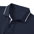 thumbnail image 6 of Luvrsol Men's T-Shirts Big & Tall Solid Basic Short Sleeve Turndown Collar Loose Cotton Casual Tops S-2XL, 6 of 8