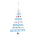thumbnail image 1 of Adorno navideño de madera natural para árbol de Navidad, colgante para fiesta de Navidad, decoración del hogar, color azul, Año Nuevo 2020, 1 of 5