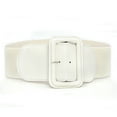 thumbnail image 2 of Women's Red Elastic Belt with Down Jacket Closing Waist Seal Wide Belt Brown Black, 2 of 3