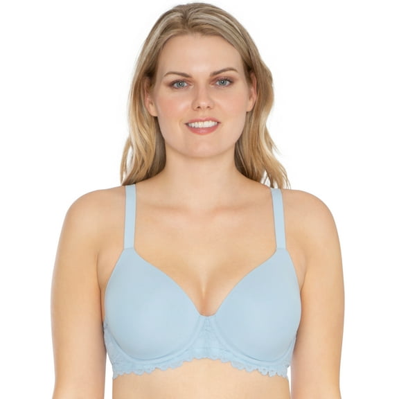 No Boundaries Junior's Flex Wire T-Shirt Bra with Stretch Cup and Convertible Straps, Sizes to 40DD
