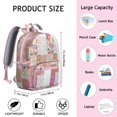 thumbnail image 6 of Pioneer Flower Backpack Backpack for School,Cute School Bag,Schoolbag with Adjustable Shoulder Straps & Padded Back,13.8"x11.4"x6", 6 of 6