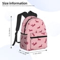 thumbnail image 2 of Balery Dachshund Dog Puppy Mochila para Mujeres y Hombres, Mochila Ligera Casual para Viajes, Mochila Clásica Básica para la Universidad, 2 of 6