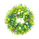 thumbnail image 1 of Corona de primavera para , corona de verano, corona de flores artificial guirnalda de guirnaldas hojas flores para festival, 1 of 8