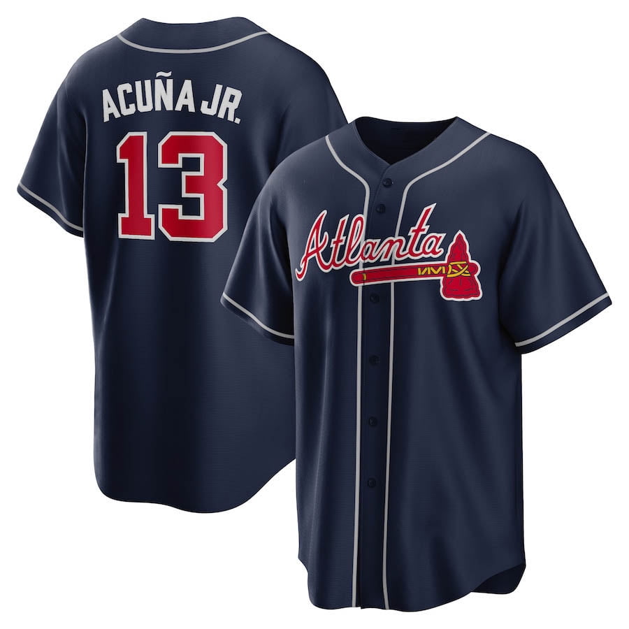 Youth Atlanta Braves Ronald Acuna Jr. Jersey 13# Baseball Jersey