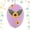 Purple, variant on NOVELAR Decorative Fabric Eggs with Disco Ball, 5.5 in Height and Colorful Designs, Adds Sparkle to Easter and Holiday Celebrations