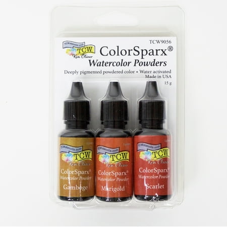 UPC: 0842254090563 | Ken Oliver Color Burst Watercolor Powder Set  3-Colors  Sunny Days