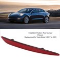 thumbnail image 4 of Aqxreight Bumper Reflector Light,Car Rear Bumper Reflector Red Lens Car Tail Reflector Light Replacement For Model 3 2017 To 2023, 4 of 8