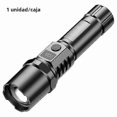 thumbnail image 1 of Rechargeable LED Flashlight with Digital Zoom for Camping and Outdoor Activities USB Handheld Light, 1 of 5