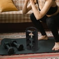 thumbnail image 4 of RUNROTOO Hand Weights Rack Compact Black 1Pack For Home Gym, 4 of 8