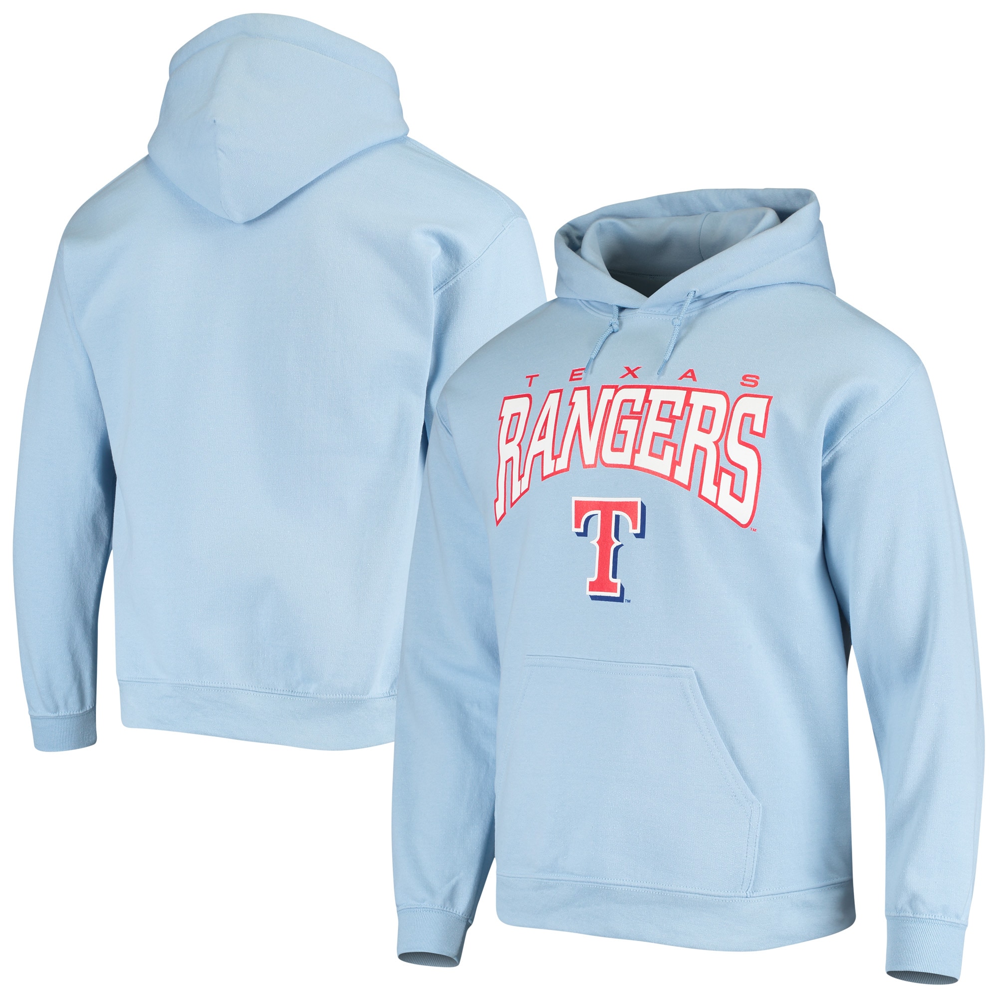 light blue graphic hoodie