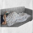 thumbnail image 6 of Dutch Soft Flannel Fleece Throw Blanket, Traditional Holland Culture Elements with Doodle Style Clogs Bicycles, Cozy Plush for Indoor and Outdoor Use, 60" x 80", Navy Blue Orange, by Ambesonne, 6 of 6